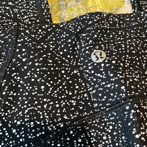 Lululemon Athletica Black and White Patterned Leggings